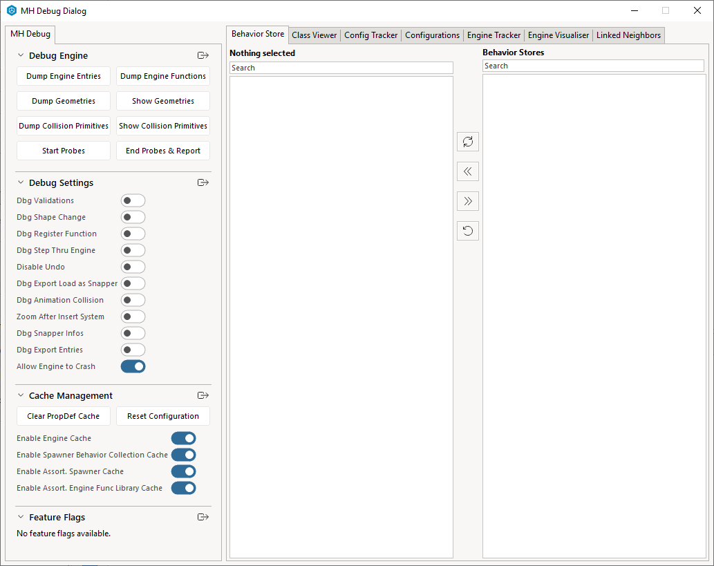Debug dialog